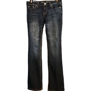 Aeropostale Chelsea Bootcut Low Rise Jeans Size 2 Short